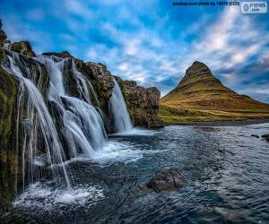 Puzle Kirkjufellsfoss, Island