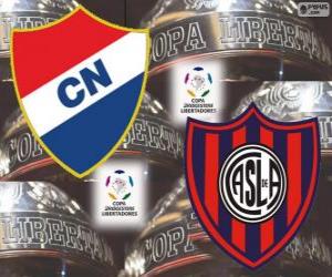 Puzle Klub Nacional Paraguay vs San Lorenzo de Almagro Argentiny. Finále Copa Libertadores 2014