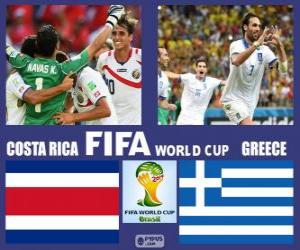 Puzle Kostarika - Řecko, osmé finále, Brazílie 2014