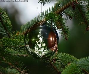 Puzle Koule vánoční stromeček