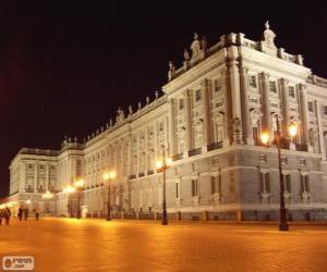 Puzle Královský palác v Madridu, Španělsko