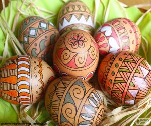 Puzle Krásná velikonoční vajíčka
