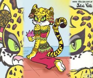 Puzle Krásné tygřice. Kresba Julieta Vitali