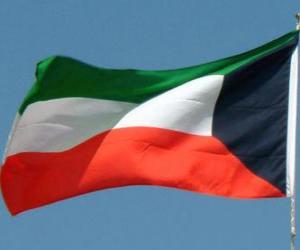 Puzle Kuvajtská vlajka