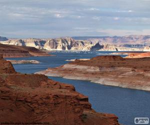 Puzle Lake Powell, Utahu, Spojené státy americké