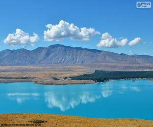 Puzle Lake Tekapo, Nový Zéland