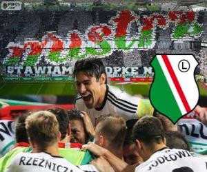 Puzle Legia Varšava, šampión polské fotbalové ligy Ekstraklasa 2013-2014