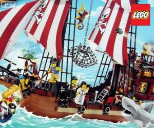 Puzle Lego pirátská loď