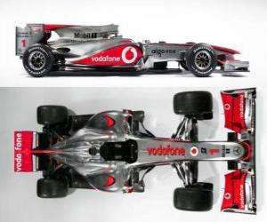 Puzle Letecký pohled z boku na McLaren MP4-25