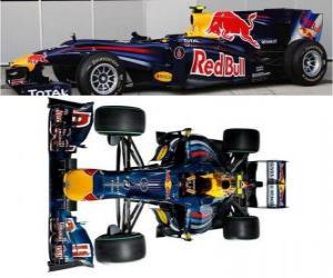 Puzle Letecký pohled z boku na Red Bull Air RB6