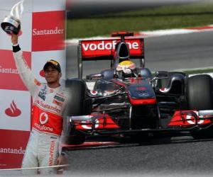 Puzle Lewis Hamilton - McLaren - Barcelona, ​​Španělsko Grand Prix (2011) (2. místo)