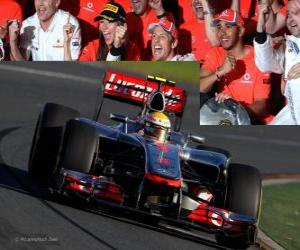 Puzle Lewis Hamilton - McLaren - Melbourne, Austrálie Grand Prize (2012) (3. místo)