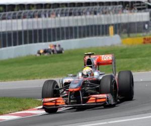 Puzle Lewis Hamilton - McLaren - Montreal 2010