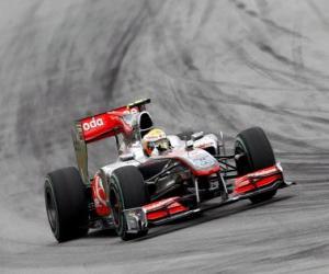 Puzle Lewis Hamilton - McLaren - Sepang 2010
