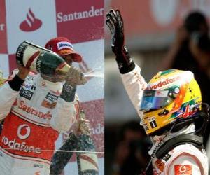 Puzle Lewis Hamilton - McLaren - Silverstone 2010 (2. místo)