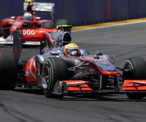 Puzle Lewis Hamilton - McLaren - Valencia 2010