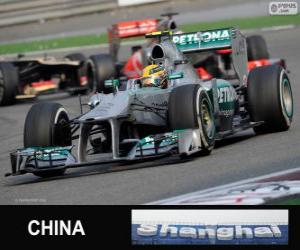 Puzle Lewis Hamilton - Mercedes - 2013 čínské Grand Prix, 3 klasifikované