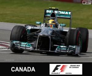 Puzle Lewis Hamilton - Mercedes - 2013 kanadské Grand Prix, 3 klasifikované