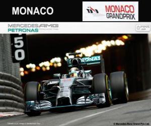 Puzle Lewis Hamilton - Mercedes - Grand Prix Monaka 2014, 2. klasifikované
