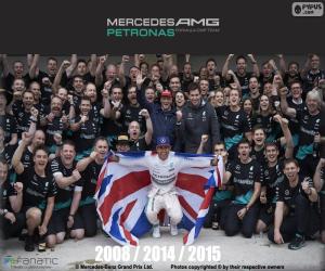 Puzle Lewis Hamilton, šampiona F1 2015