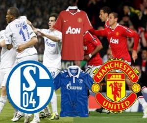 Puzle Liga mistrů - Liga mistrů UEFA semi-final 2010-11, FC Schalke 04 - Manchester United