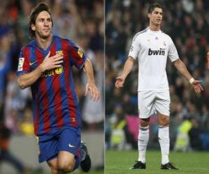 Puzle Lionel Messi versus Cristiano Ronaldo