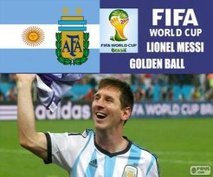 Puzle Lionel Messi, Zlatý míč. Brazílie 2014 mistrovství světa ve fotbale