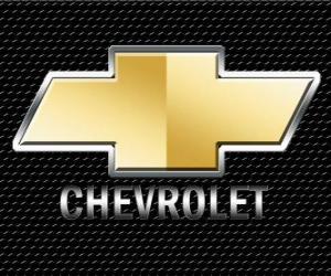 Puzle Logo Chevrolet, americká automobilová značka