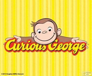 Puzle Logo Curious George, Zvedavý George