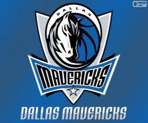 Puzle Logo Dallas Mavericks, NBA tým. Jihozápadní Divize, Západní konference
