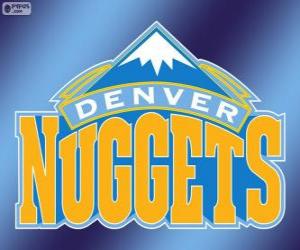 Puzle Logo Denver Nuggets, NBA tým. Severozápadní Divize, Západní konference
