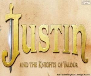 Puzle Logo filmu Justin a rytíři chrabrost