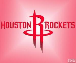 Puzle Logo Houston Rockets, NBA tým. Jihozápadní Divize, Západní konference