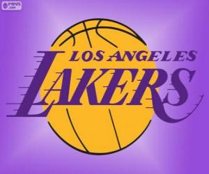 Puzle Logo Los Angeles Lakers, NBA tým, Pacifická Divize, Západní konference