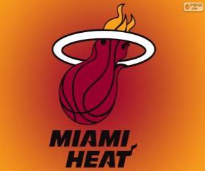 Puzle Logo Miami Heat, NBA tým. Jihovýchodní Divize, Východní konference