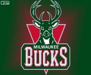 Puzle Logo Milwaukee Bucks, tým NBA. Centrální Divize, Východní konference