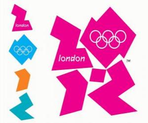Puzle Logo Olympijských her 2012 Londýn. Hry XXX olympiáda