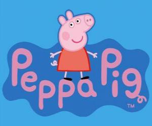 Puzle Logo Peppa Pig, Prasátko Peppa