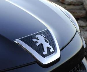 Puzle Logo Peugeot, automobilové značky ve Francii