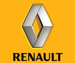 Puzle Logo Renault. Francouzský vůz značky