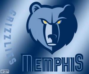 Puzle Logo týmu Memphis Grizzlies NBA. Jihozápadní Divize, Západní konference