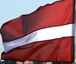 Puzle Lotyšská vlajka