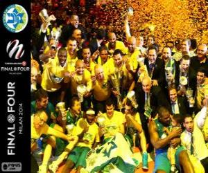 Puzle Maccabi Electra Tel Aviv, Euroliga basketbal 2014 mistr