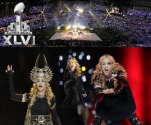 Puzle Madonna v roce 2012 Super Bowl