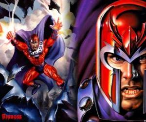 Puzle Magneto, hlavní protivník z X-Men, supervillain s jeho mutanty chtějí ovládnout svět