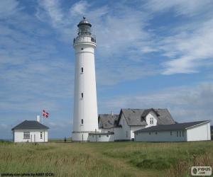 Puzle Majáku Hirtshals, Dánsko