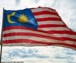 Puzle Malajsijská vlajka