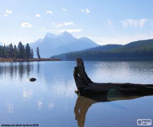 Puzle Maligne Lake, Kanada