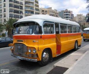 Puzle Malta autobus