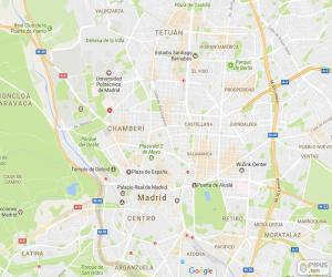 Puzle Mapa Madridu